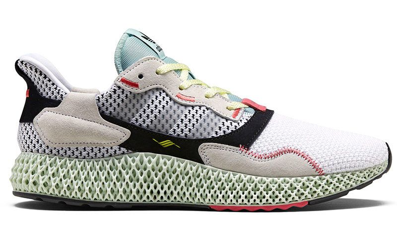  Adidas ZX 4000 4D  White/Black/Green