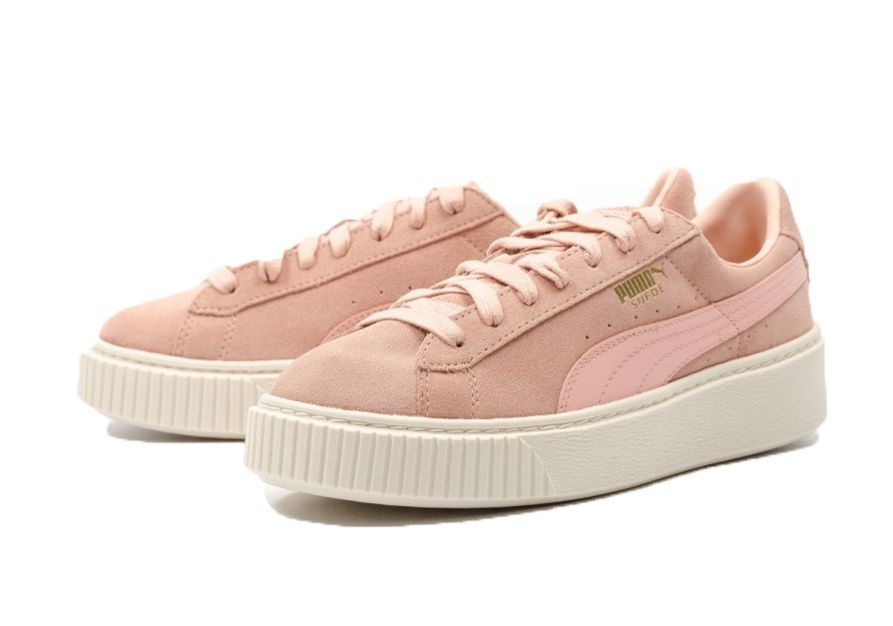 Puma Suede Platform Core (Coral) розовые 35-38