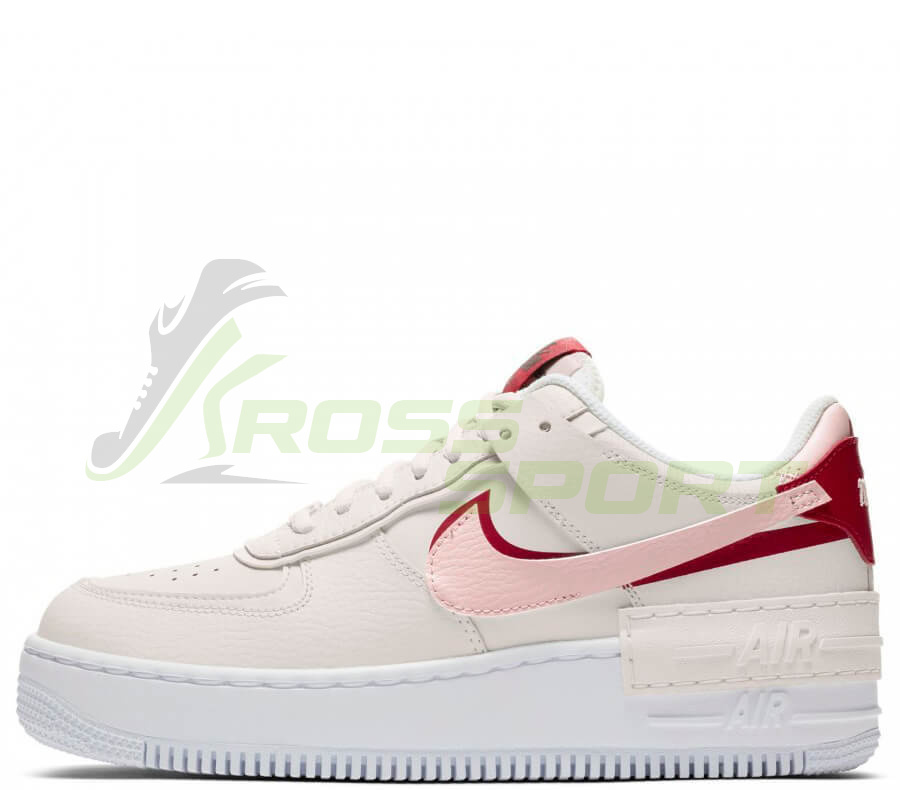  Nike Air Force 1 Shadow Beige/Pink/Red