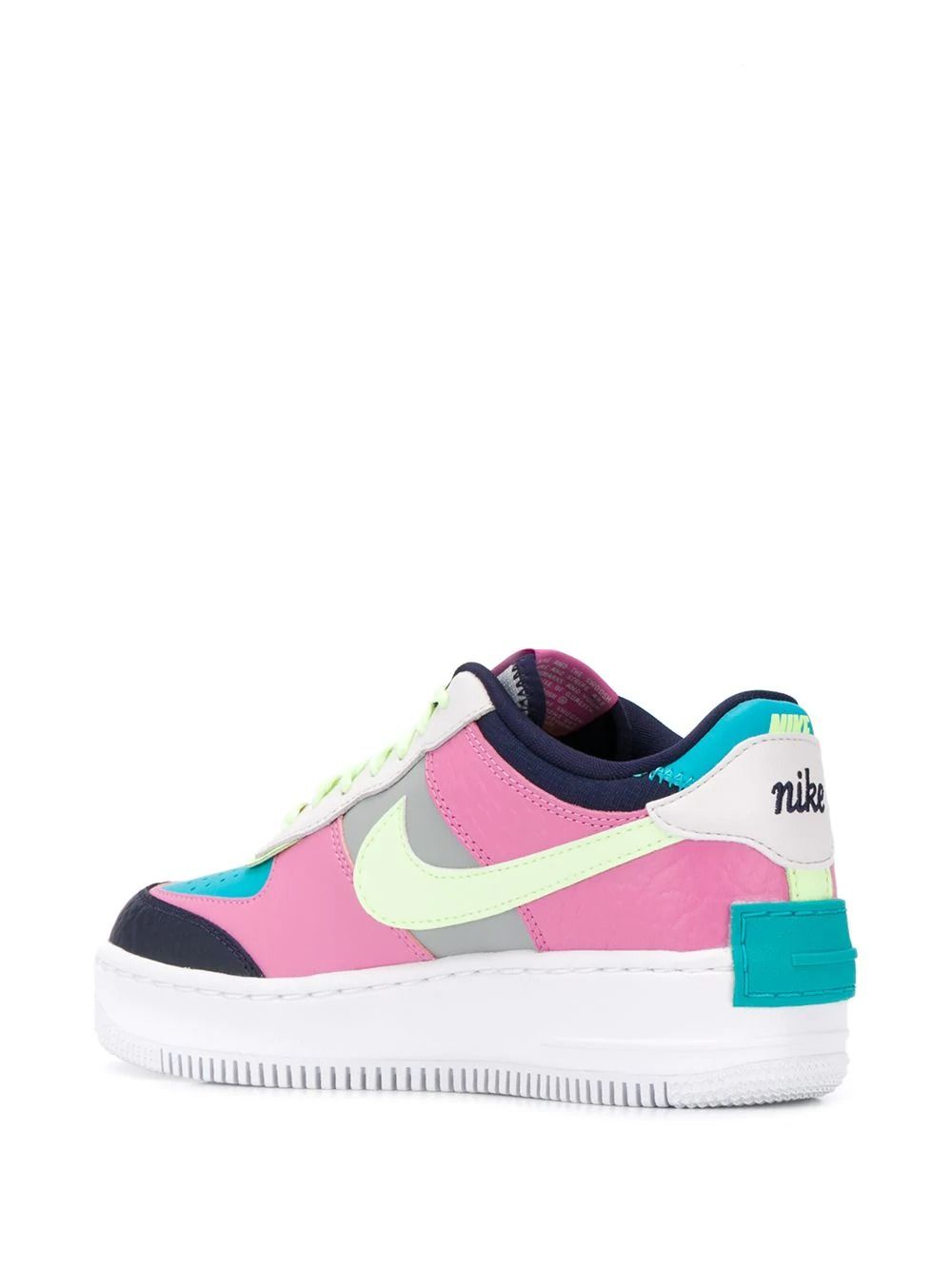 Nike Air Force 1 Shadow, разноцветные, кожаные, женские