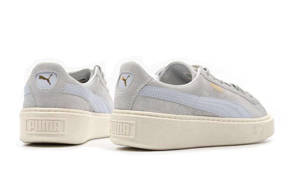 Puma Suede Platform Core голубые (35-38)