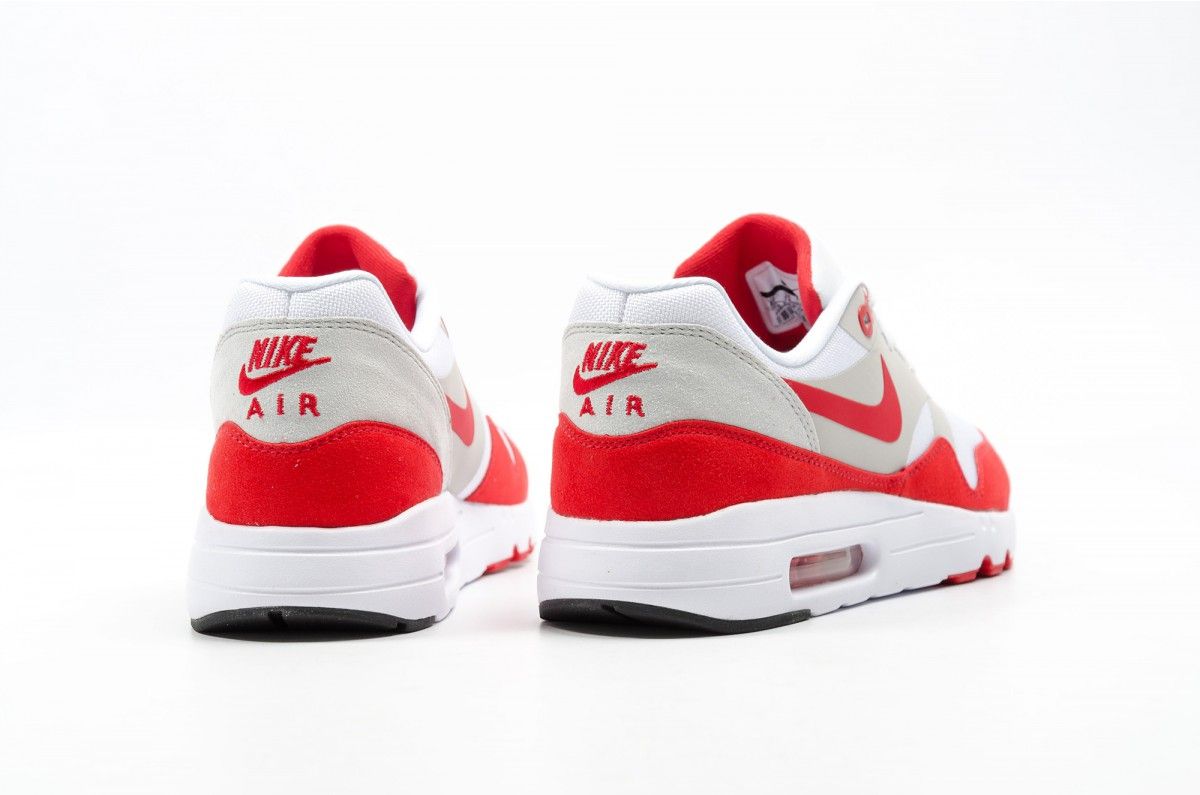 Nike Air Max 8, серый с красным и белым, нубук, текстиль, мужские